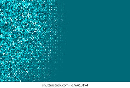 Light BLUE vector polygonal illustration, which consist of hexagons. Hexagonal pattern for your business design. Geometric background in Origami style with gradient. 
