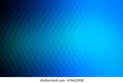 Light BLUE vector polygonal illustration consisting of rectangles. Rectangular design for your business. Creative geometric background in origami style with gradient.