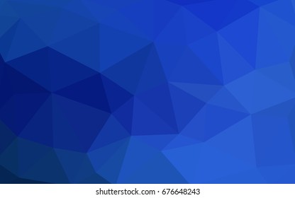 Light BLUE vector polygonal illustration, which consist of triangles. Triangular design for your business. Creative geometric background in Origami style with gradient