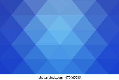 Light BLUE vector polygonal illustration, which consist of triangles. Triangular design for your business. Creative geometric background in Origami style with gradient