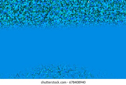 Light BLUE vector polygonal illustration, which consist of hexagons. Hexagonal pattern for your business design. Geometric background in Origami style with gradient. 