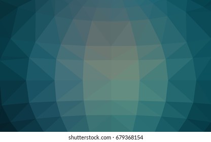 Light BLUE vector polygonal illustration, which consist of triangles. Triangular design for your business. Creative geometric background in Origami style with gradient