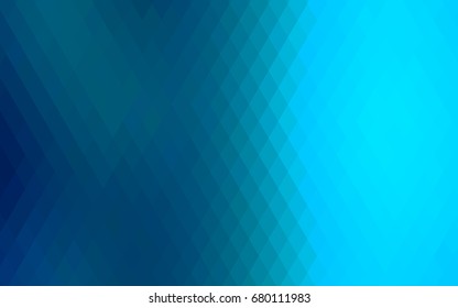 Light BLUE vector polygonal illustration consisting of rectangles. Rectangular design for your business. Creative geometric background in origami style with gradient.