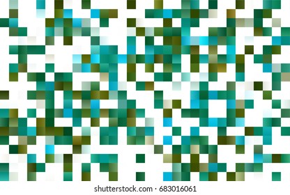 Light BLUE vector polygonal illustration consisting of rectangles. Rectangular design for your business. Creative geometric background in origami style with gradient.