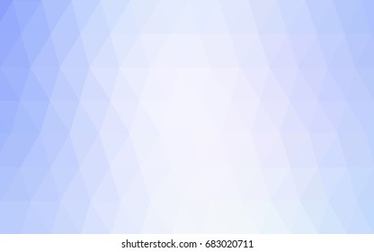 Light BLUE vector polygonal illustration, which consist of triangles. Triangular design for your business. Creative geometric background in Origami style with gradient