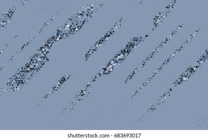 Light BLUE vector polygonal illustration, which consist of hexagons. Hexagonal pattern for your business design. Geometric background in Origami style with gradient. 