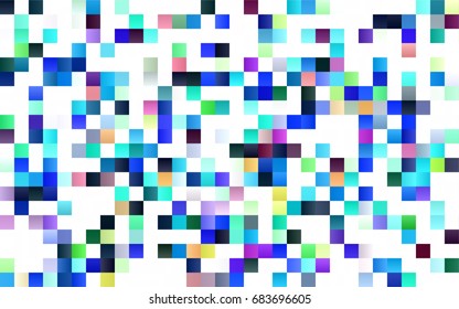 Light BLUE vector polygonal illustration consisting of rectangles. Rectangular design for your business. Creative geometric background in origami style with gradient.