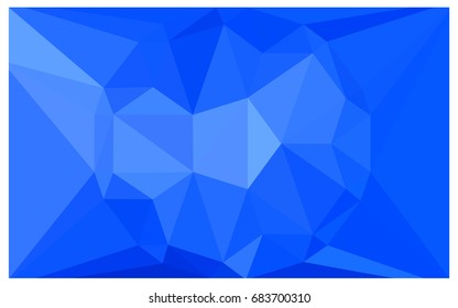 Light BLUE vector polygonal illustration, which consist of triangles with a gemstone in center. Triangular design of a huge diamond for your business. Creative geometric background of gems.