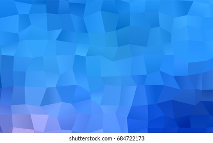 Light BLUE vector polygonal illustration consisting of rectangles. Rectangular design for your business. Creative geometric background in origami style with gradient.