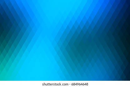 Light BLUE vector polygonal illustration consisting of rectangles. Rectangular design for your business. Creative geometric background in origami style with gradient.