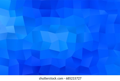 Light BLUE vector polygonal illustration consisting of rectangles. Rectangular design for your business. Creative geometric background in origami style with gradient.