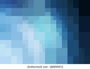 Light BLUE vector polygonal illustration, which consist of rectangles. Rectangular design for your business. Creative geometric background in Origami style with gradient