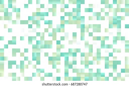 Light BLUE vector polygonal illustration, which consist of rectangles. Rectangular pattern for your business design. Geometric background in Origami style with gradient. 