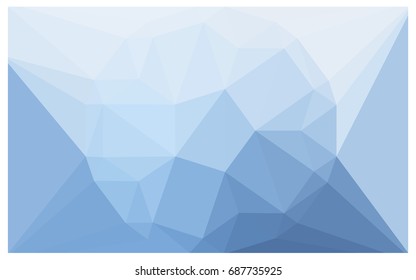 Light BLUE vector polygonal illustration, which consist of triangles with a gemstone in center. Triangular design of a huge diamond for your business. Creative geometric background of gems.