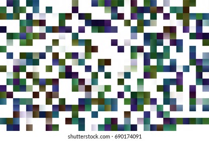 Light BLUE vector polygonal illustration consisting of rectangles. Rectangular design for your business. Creative geometric background in origami style with gradient.