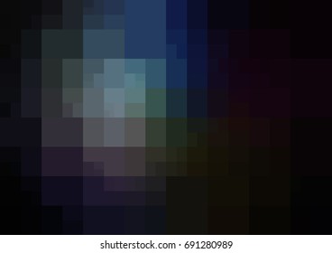 Light BLUE vector polygonal illustration, which consist of rectangles. Rectangular pattern for your business design. Geometric background in Origami style with gradient. 