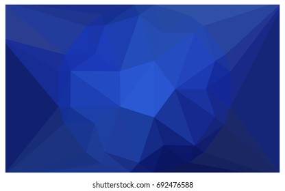 Light BLUE vector polygonal illustration, which consist of triangles with a gemstone in center. Triangular design of a huge diamond for your business. Creative geometric background of gems.