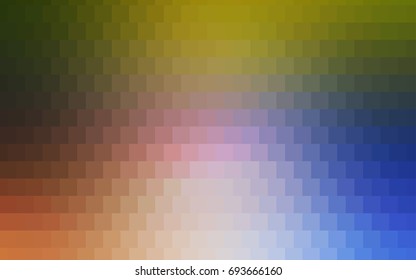 Light BLUE vector polygonal illustration, which consist of rectangles. Rectangular pattern for your business design. Geometric background in Origami style with gradient. 