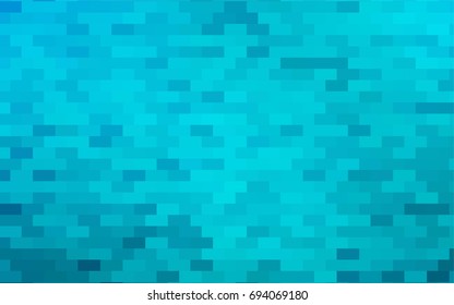 Light BLUE vector polygonal illustration, which consist of rectangles. Rectangular pattern for your business design. Geometric background in Origami style with gradient. 