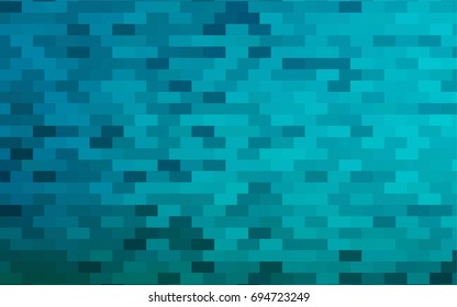 Light BLUE vector polygonal illustration consisting of rectangles. Rectangular design for your business. Creative geometric background in origami style with gradient.