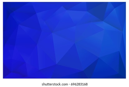 Light BLUE vector polygonal illustration, which consist of triangles. Triangular design for your business. Creative geometric background in Origami style with gradient