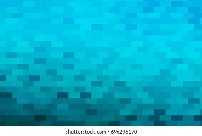 Light BLUE vector polygonal illustration consisting of rectangles. Rectangular design for your business. Creative geometric background in origami style with gradient.