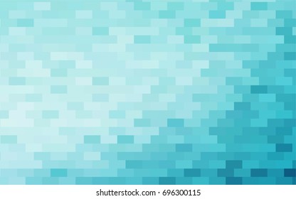 Light BLUE vector polygonal illustration, which consist of rectangles. Rectangular pattern for your business design. Geometric background in Origami style with gradient. 