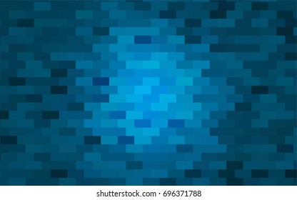 Light BLUE vector polygonal illustration, which consist of rectangles. Rectangular pattern for your business design. Geometric background in Origami style with gradient. 