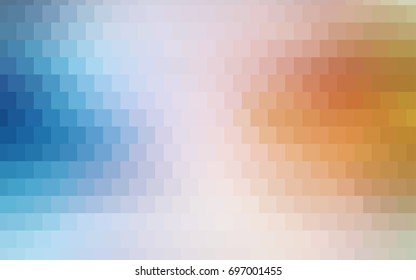Light BLUE vector polygonal illustration, which consist of rectangles. Rectangular pattern for your business design. Geometric background in Origami style with gradient. 