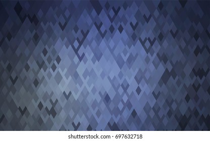 Light BLUE vector polygonal illustration, which consist of rectangles. Rectangular pattern for your business design. Geometric background in Origami style with gradient. 