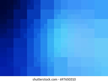 Light BLUE vector polygonal illustration, which consist of rectangles. Rectangular design for your business. Creative geometric background in Origami style with gradient