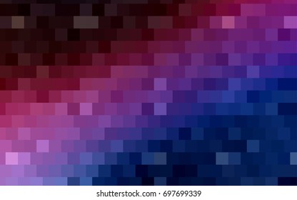 Light BLUE vector polygonal illustration consisting of rectangles. Rectangular design for your business. Creative geometric background in origami style with gradient.