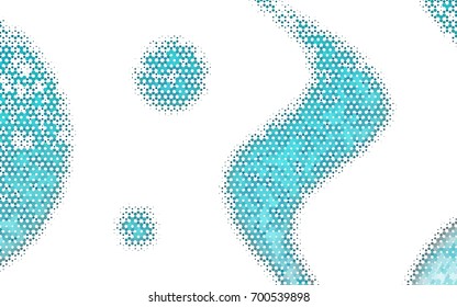 Light BLUE vector polygonal illustration, which consist of hexagons. Hexagonal pattern for your business design. Geometric background in Origami style with gradient. 