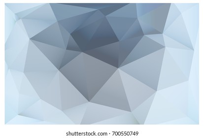 Light BLUE vector polygonal illustration, which consist of triangles. Triangular design for your business. Creative geometric background in Origami style with gradient