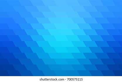 Light BLUE vector polygonal illustration consisting of rectangles. Rectangular design for your business. Creative geometric background in origami style with gradient.