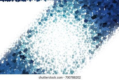 Light BLUE vector polygonal illustration consisting of rectangles. Rectangular design for your business. Creative geometric background in origami style with gradient.