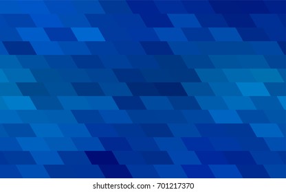 Light BLUE vector polygonal illustration, which consist of rectangles. Rectangular pattern for your business design. Geometric background in Origami style with gradient. 
