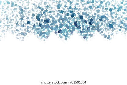 Light BLUE vector polygonal illustration consisting of rectangles. Rectangular design for your business. Creative geometric background in origami style with gradient.