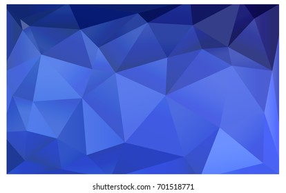Light BLUE vector polygonal illustration, which consist of triangles. Triangular design for your business. Creative geometric background in Origami style with gradient