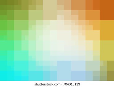 Light BLUE vector polygonal illustration, which consist of rectangles. Rectangular design for your business. Creative geometric background in Origami style with gradient