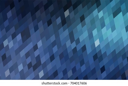 Light BLUE vector polygonal illustration, which consist of rectangles. Rectangular pattern for your business design. Geometric background in Origami style with gradient. 