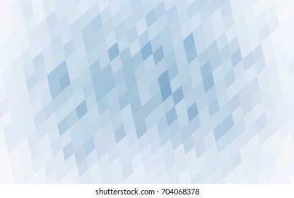 Light BLUE vector polygonal illustration consisting of rectangles. Rectangular design for your business. Creative geometric background in origami style with gradient.