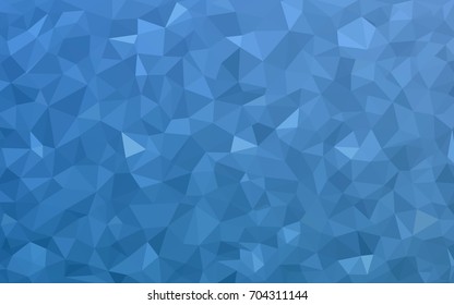 Light BLUE vector polygonal illustration, which consist of triangles. Triangular pattern for your business design. Geometric background in Origami style with gradient. 