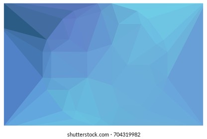 Light BLUE vector polygonal illustration, which consist of triangles with a gemstone in center. Triangular design of a huge diamond for your business. Creative geometric background of gems.