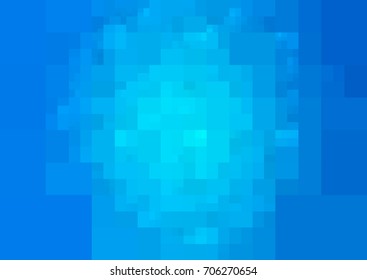 Light BLUE vector polygonal illustration, which consist of rectangles. Rectangular design for your business. Creative geometric background in Origami style with gradient