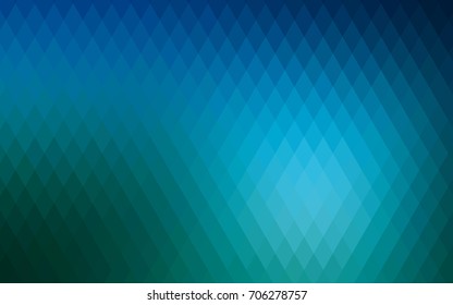 Light BLUE vector polygonal illustration consisting of rectangles. Rectangular design for your business. Creative geometric background in origami style with gradient.