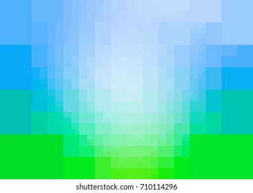 Light BLUE vector polygonal illustration, which consist of rectangles. Rectangular design for your business. Creative geometric background in Origami style with gradient