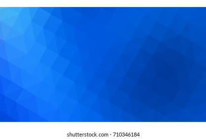 Light BLUE vector polygonal illustration, which consist of triangles. Triangular design for your business. Creative geometric background in Origami style with gradient