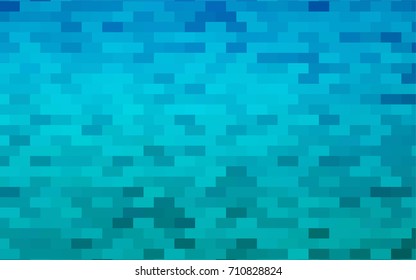 Light BLUE vector polygonal illustration, which consist of rectangles. Rectangular pattern for your business design. Geometric background in Origami style with gradient. 
