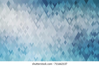 Light BLUE vector polygonal illustration, which consist of rectangles. Rectangular pattern for your business design. Geometric background in Origami style with gradient. 